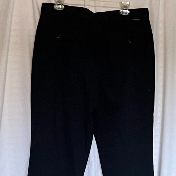 Roundtree & Yorke Other - Roundtree & Yorke Comfort Classic Fit Flat Front Black Dress Pants 35 x 30
